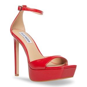 Steve Madden BRAND NEW SCORCH RED PLATFORM HEELS SIZE 7 ♥️♥️🌹🌹